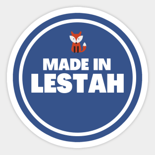 Made in Lestah - Leicester Sticker